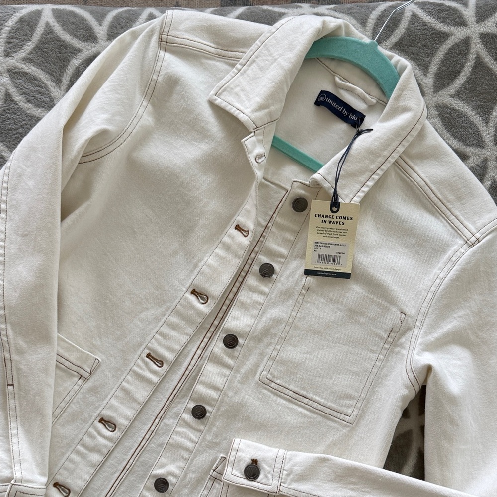 United By Blue Cream Jean Jacket